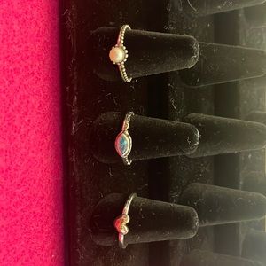 Silpada silver stacking rings